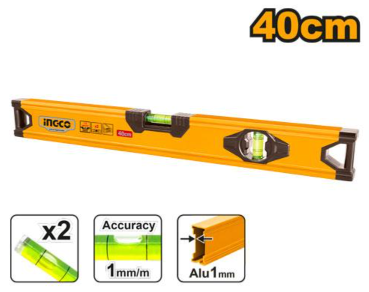 INGCO SPIRIT LEVEL 40CM
