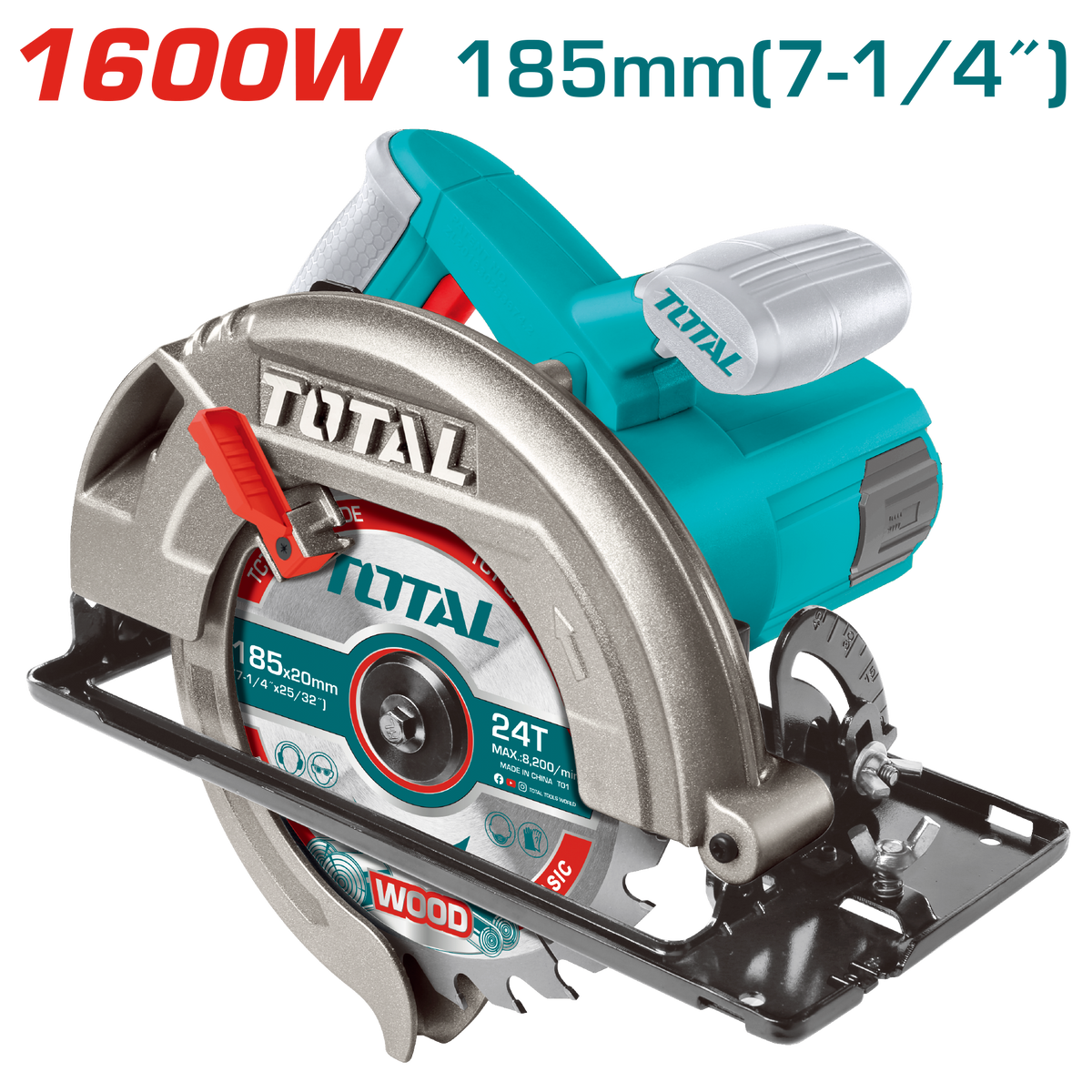 CIRCULAR SAW 1600W 5000RPM ECD-CS1 AC TOTAL (TS1161856)