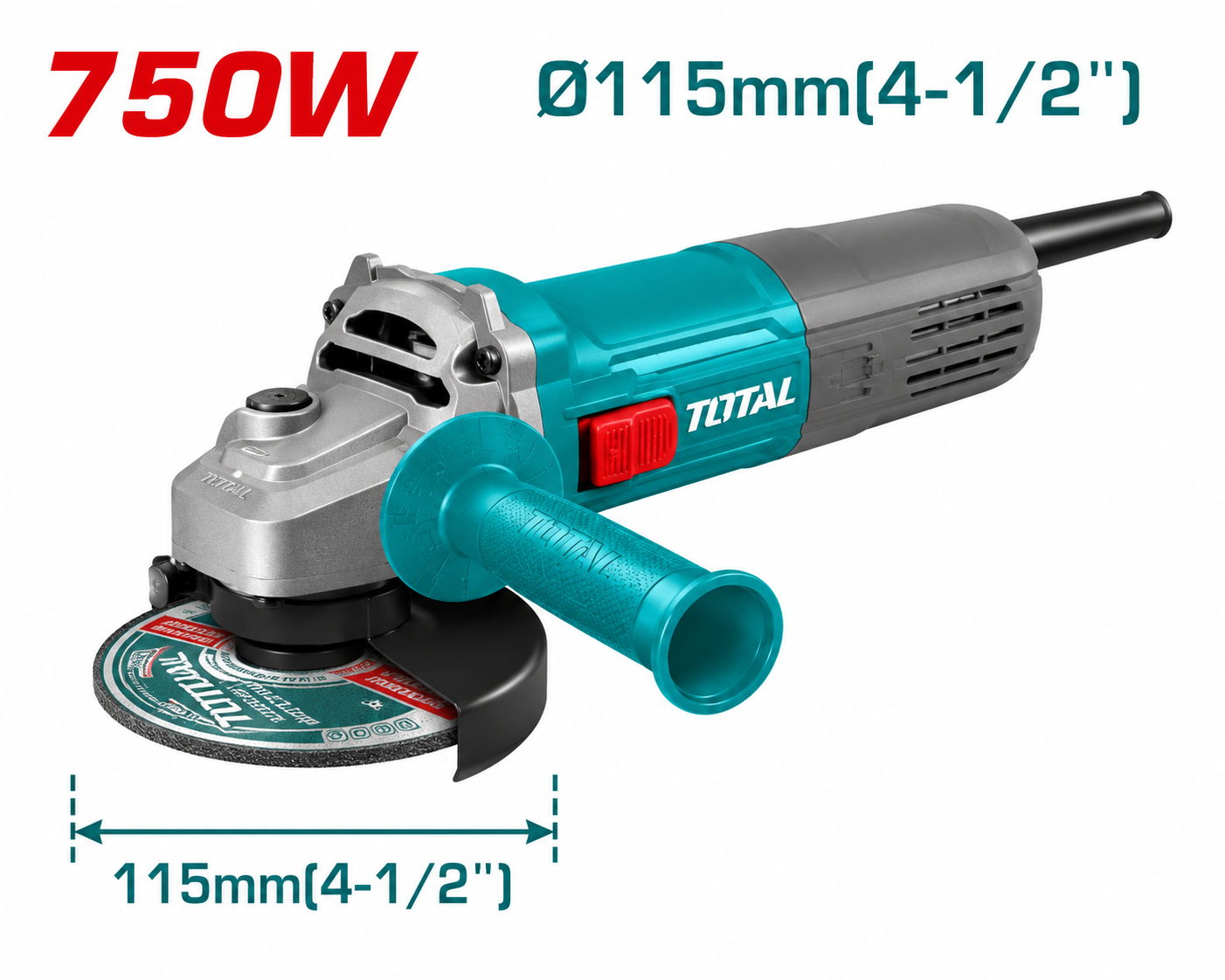 115MM ANGEL GRINDER 750W ECD-AG1 (TG10711556)