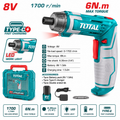 8V Cordless Screwdriver with USB-C Charging & LED Light (ECL-CSD8V)