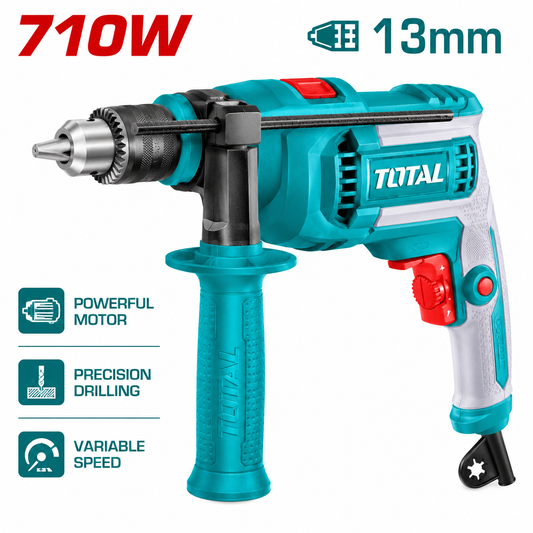 DRILL IMPACT 710W 13MM 3000RPM ECD-IMD1N AC TOTAL (TG1071366)