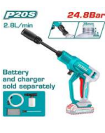 CORDLESS PRESSURE WASHER EX. B&C 24.8Bar ECL-PW2N (TPWLI2036)