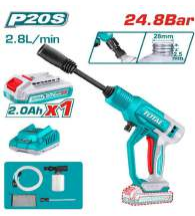 CORDLESS PRESSURE WASHER 24.8Bar INCLUDE B&C ECL-PW2B (TPWLI20362)