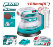 CORDLESS RANDOM ORBIT SANDER 125MM ECL-OS1W (TROSLI20021)