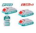 P20S LITHIUM-LON BATTERY KIT 2.0AH ECL-3PBP2 (TOSLI240311)