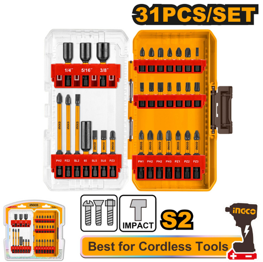 INGCO DRILL BIT SET 31PCS PLST CASING
