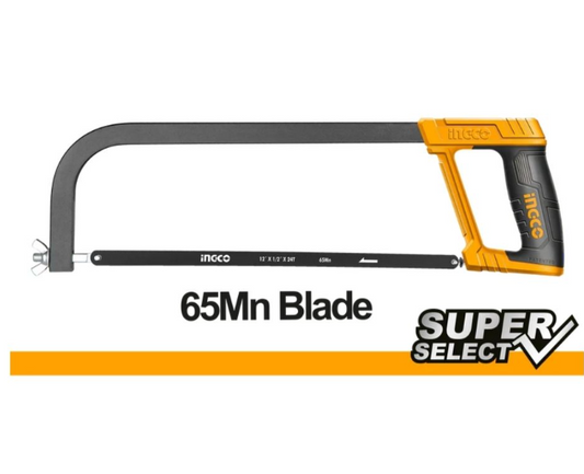 INGCO HACKSAW FRAME 300MM S/GRIP BL BLADE