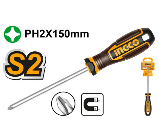 INGCO SCREWDRIVER PH2 X 150MM