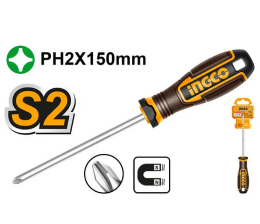 INGCO S/DRIVER S2 MAGNETIC 6.5X150MM SLOTTED
