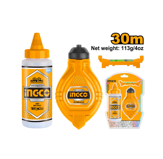 INGCO CHALK LINE REEL SET 3PC