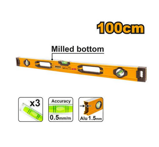 INGCO LEVEL ALUMINIUM 100CM