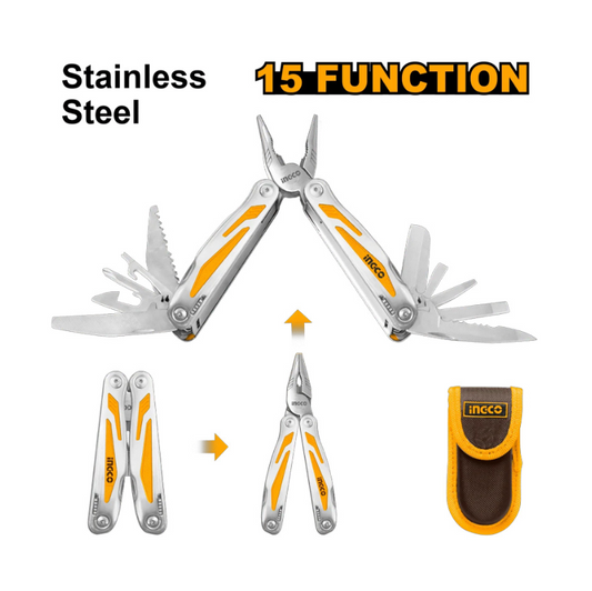 INGCO MULTI FOLDABLE TOOL 15 FUNCT