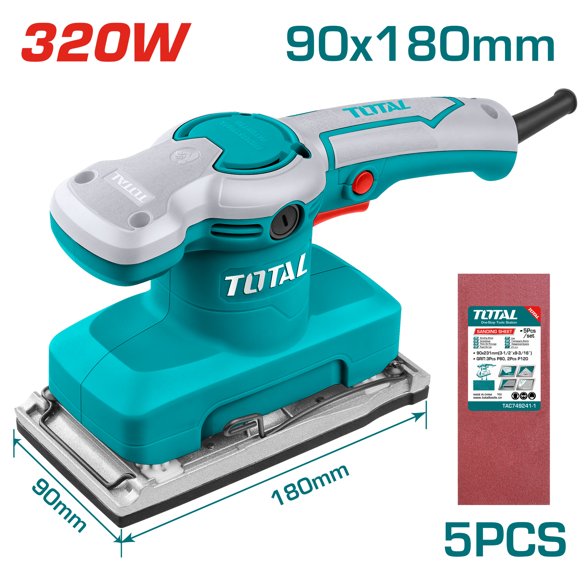 FINISHING SANDER 320W ECD-FS1 (TF1301826)