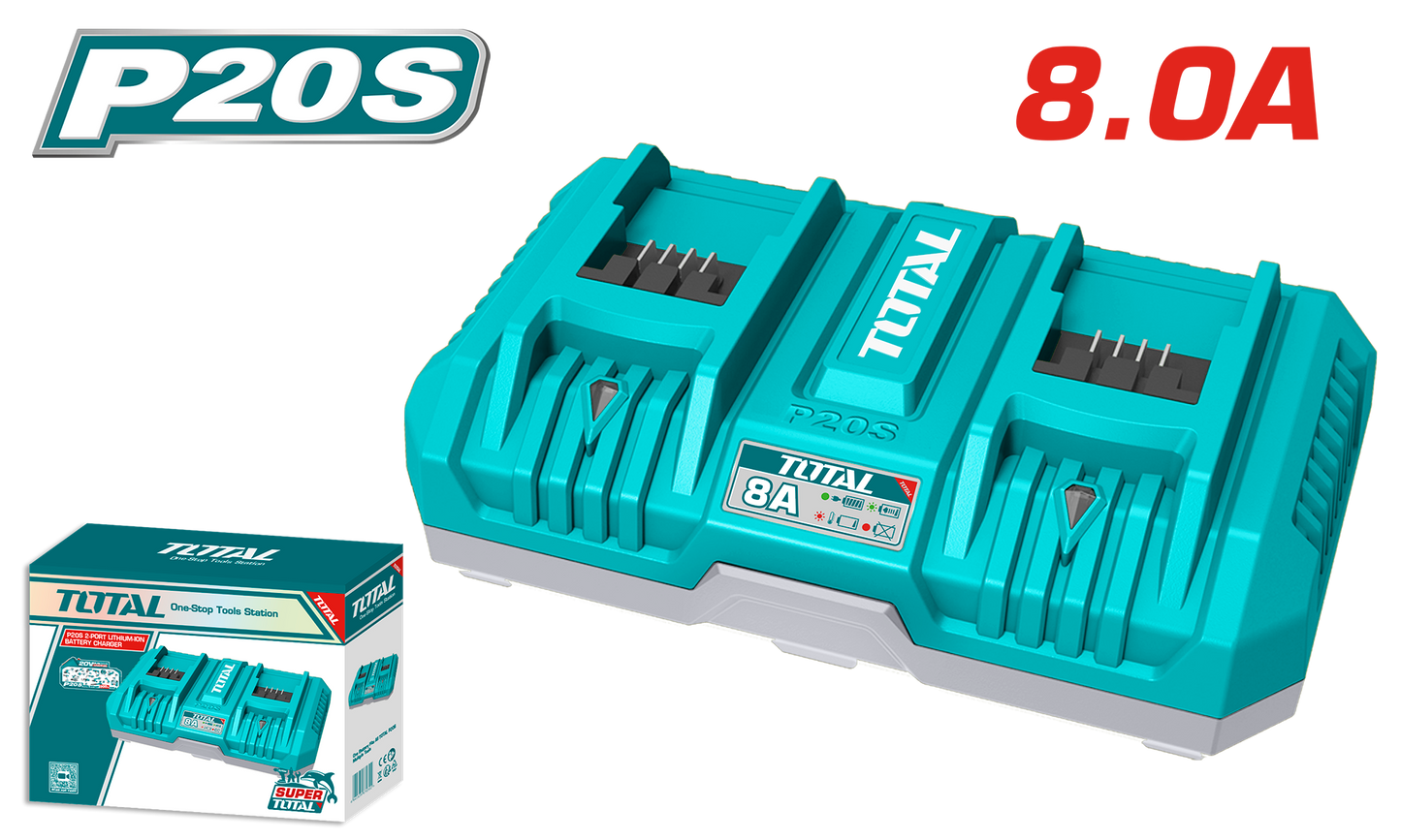 P20S 2-PORT LITHIUM-LON BATTERY CHARGER ECL-CH4DD (TFCLI2082)